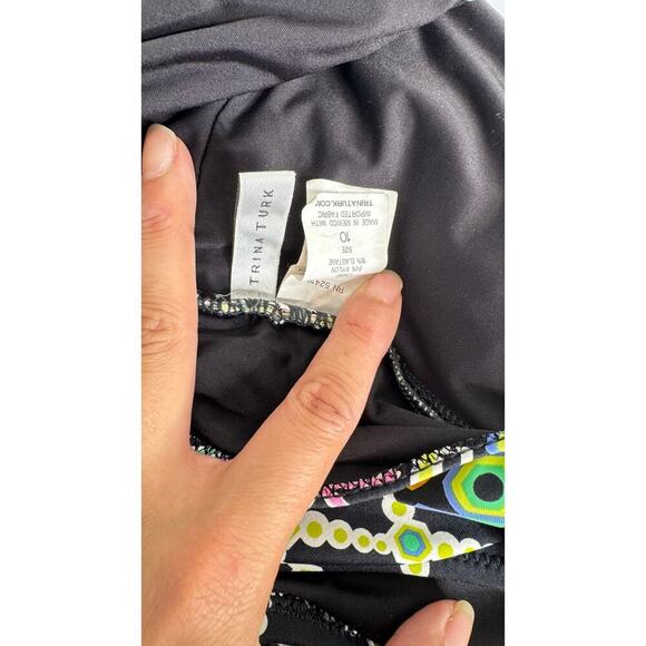 Revolve Trina Turk Kon Tiki One Piece Swimsuit Size 10 - Picture 5 of 8